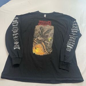 Maryland Death Fest Metal Black Long Sleeve T-Shirt Size XL